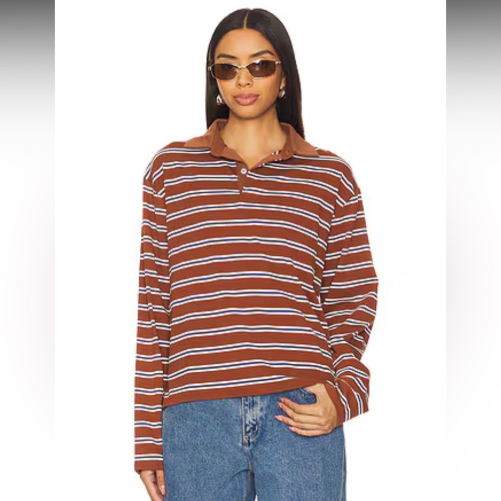 All the Ways Sofia oversized Henley top size S